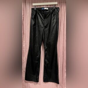 Old Navy Faux Leather Flare Pants